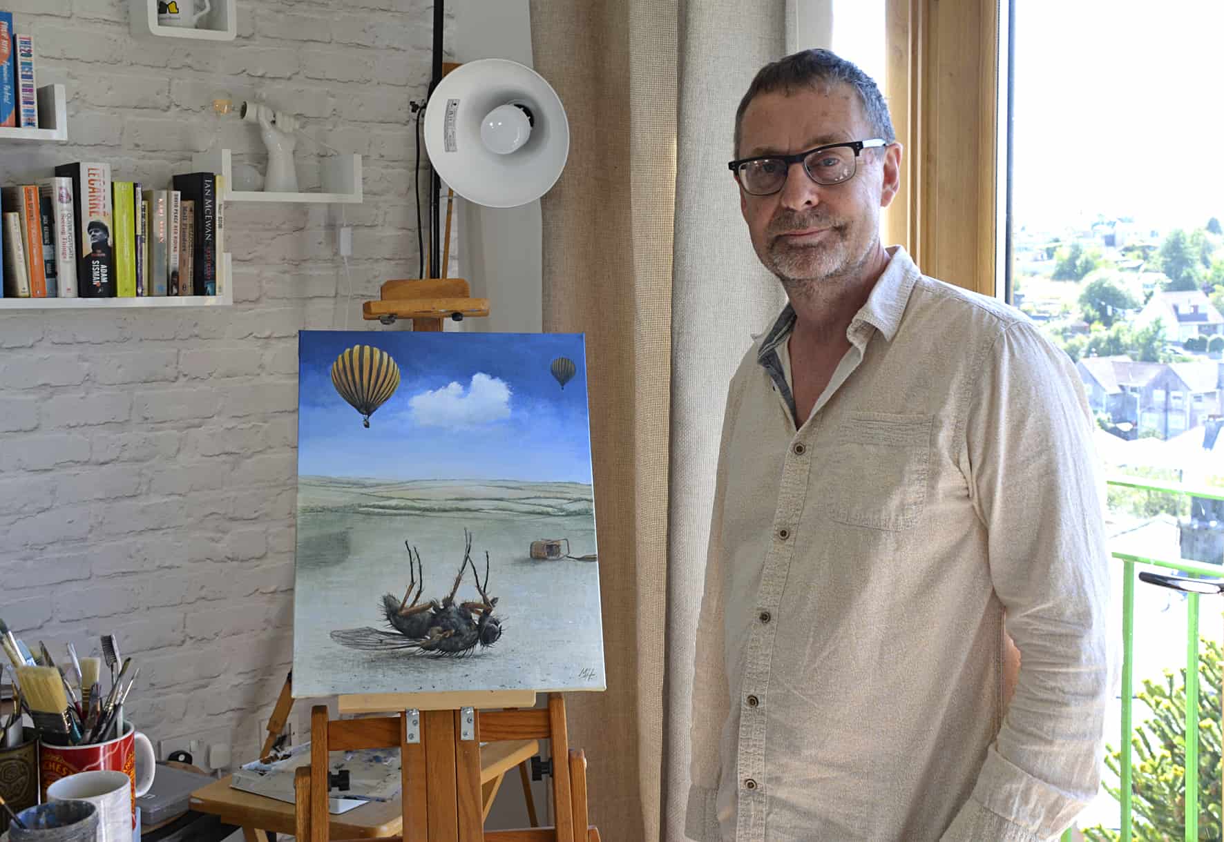 Painter Who Puts Satire in The Frame